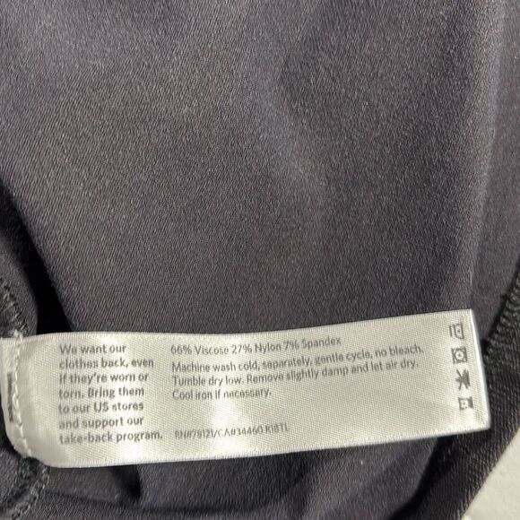 Eileen Fisher Jersey Viscose Scoop Neck Tank Shift Dress Dark Grey‎ M - Picture 9 of 12